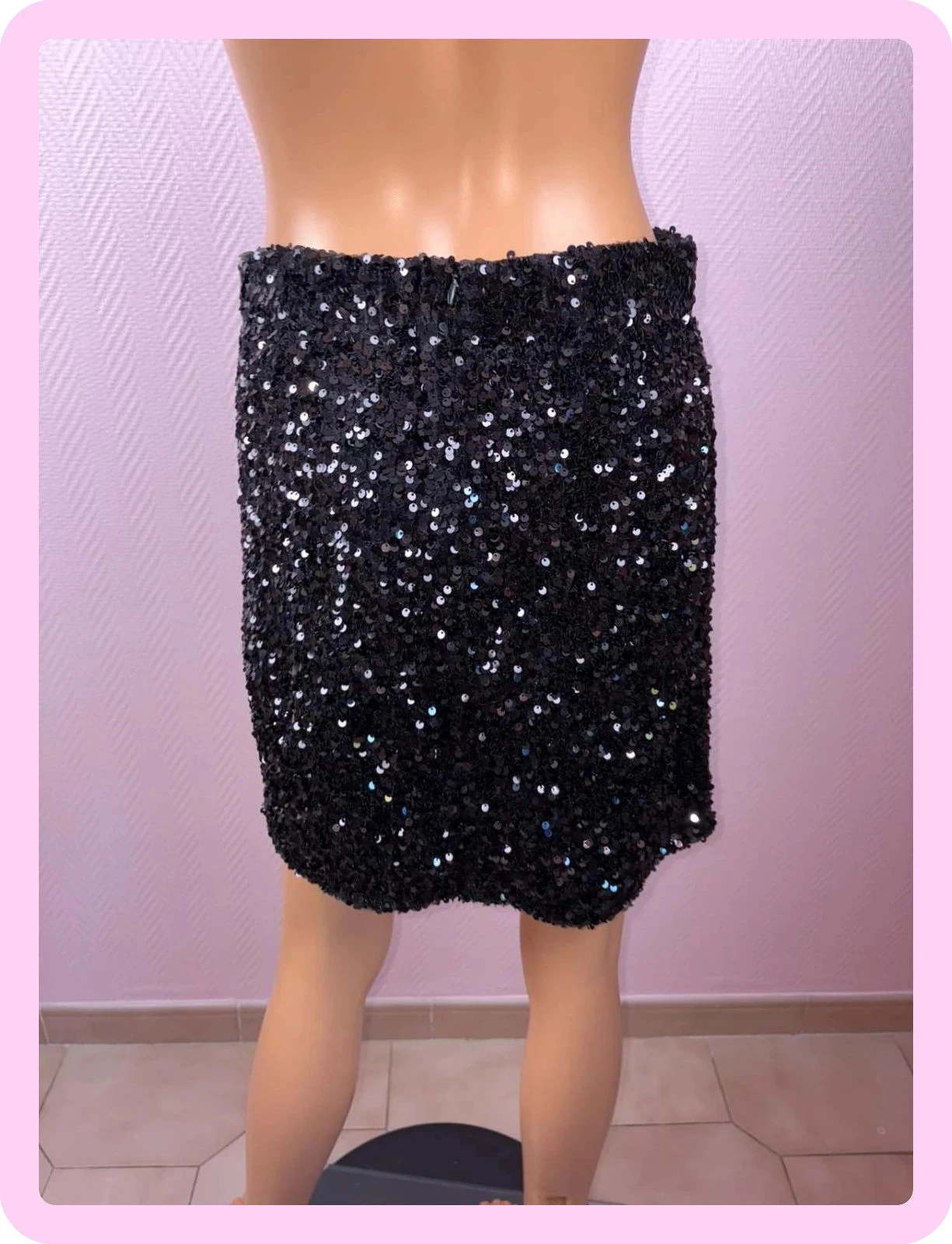 Jupe femme sequin des petits hauts taille 36 – photo 5